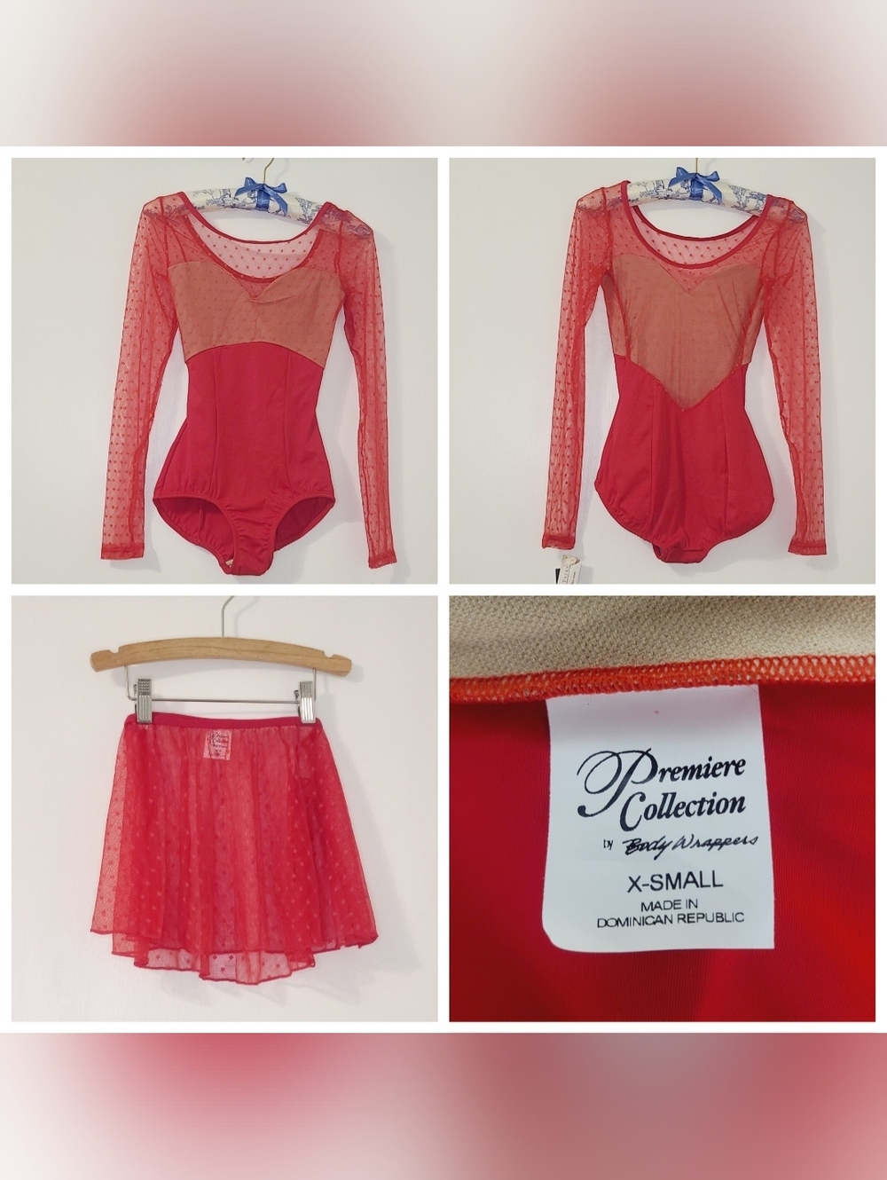 NEW BodyWrappers Leo/Skirt Set